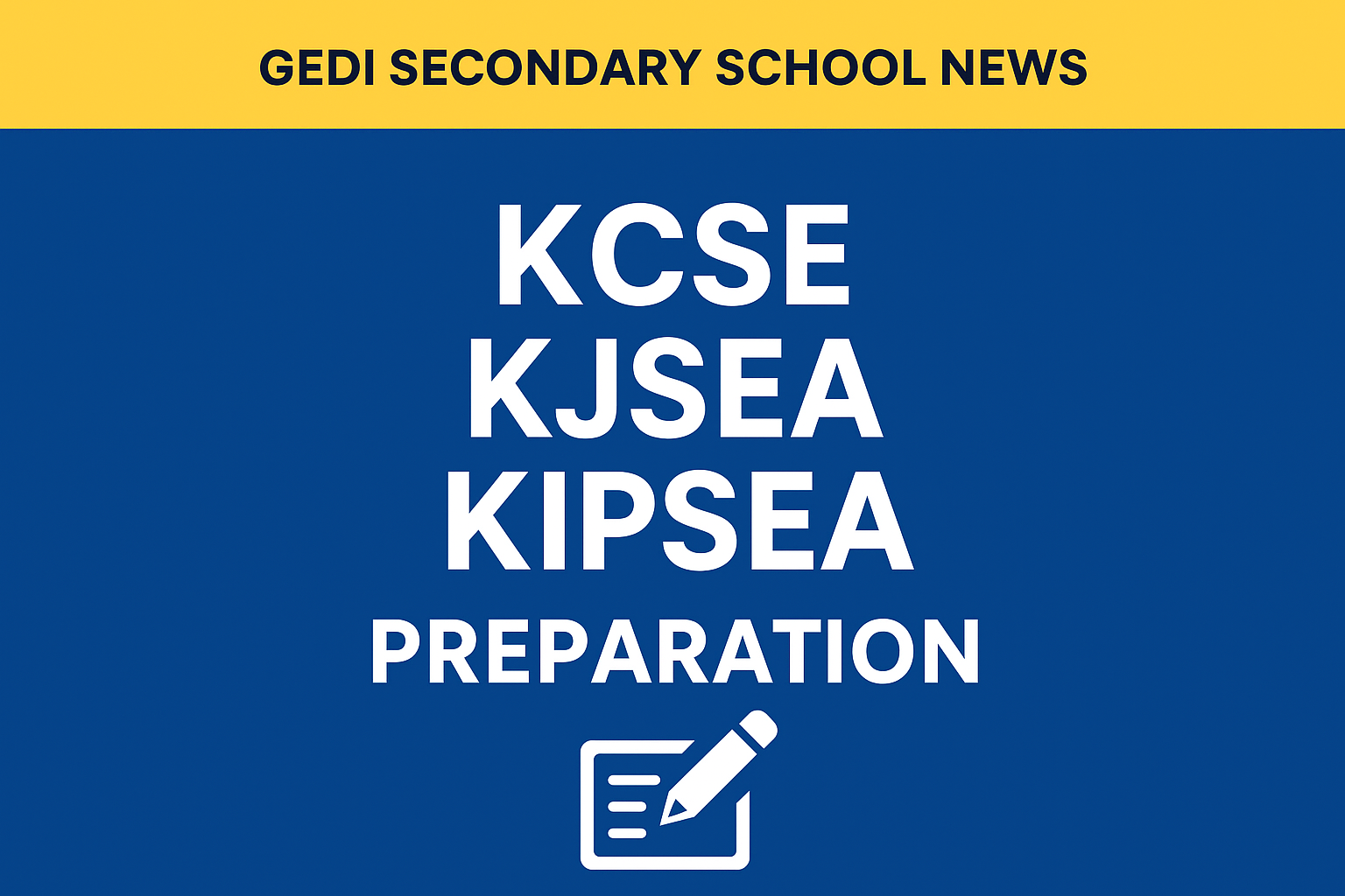 GEDI SECONDARY SCHOOL NEWS