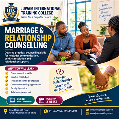 Marriage and relationship Counselling at Juwam International Training College