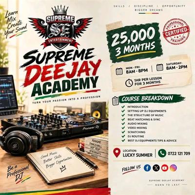 dj at Supreme Dj Academy