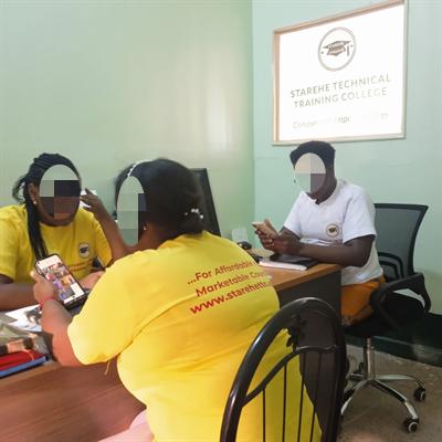 College admissions staff at Starehe Technical Training College