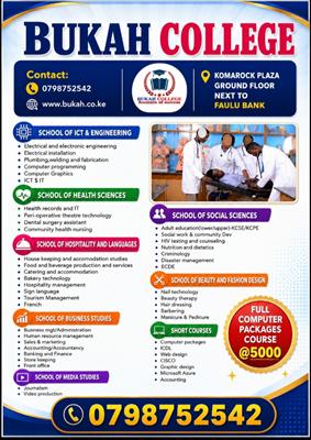 courses at Bukah College
