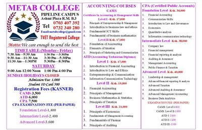 Metab at Metab College