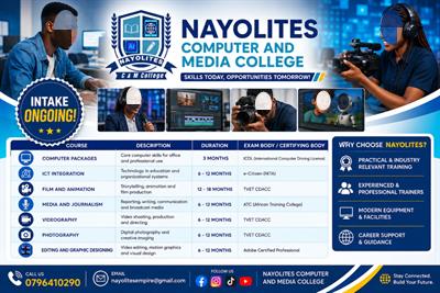 OUR COURSES at Nayolites Computer And Media College