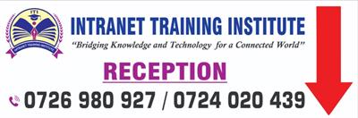 reception at Intranet Training Institute