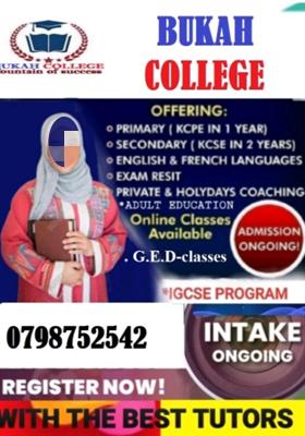 Some of our Core courses at Bukah College