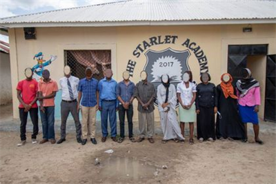 Staff at The Starlet Academy Mtongwe