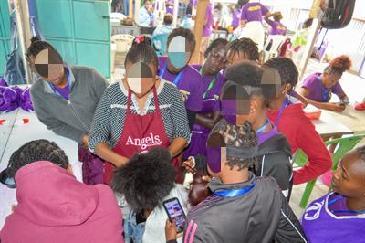 STUDENTS ON DEMOS at Luc's College Of Hairdressing And Beauty Therapy