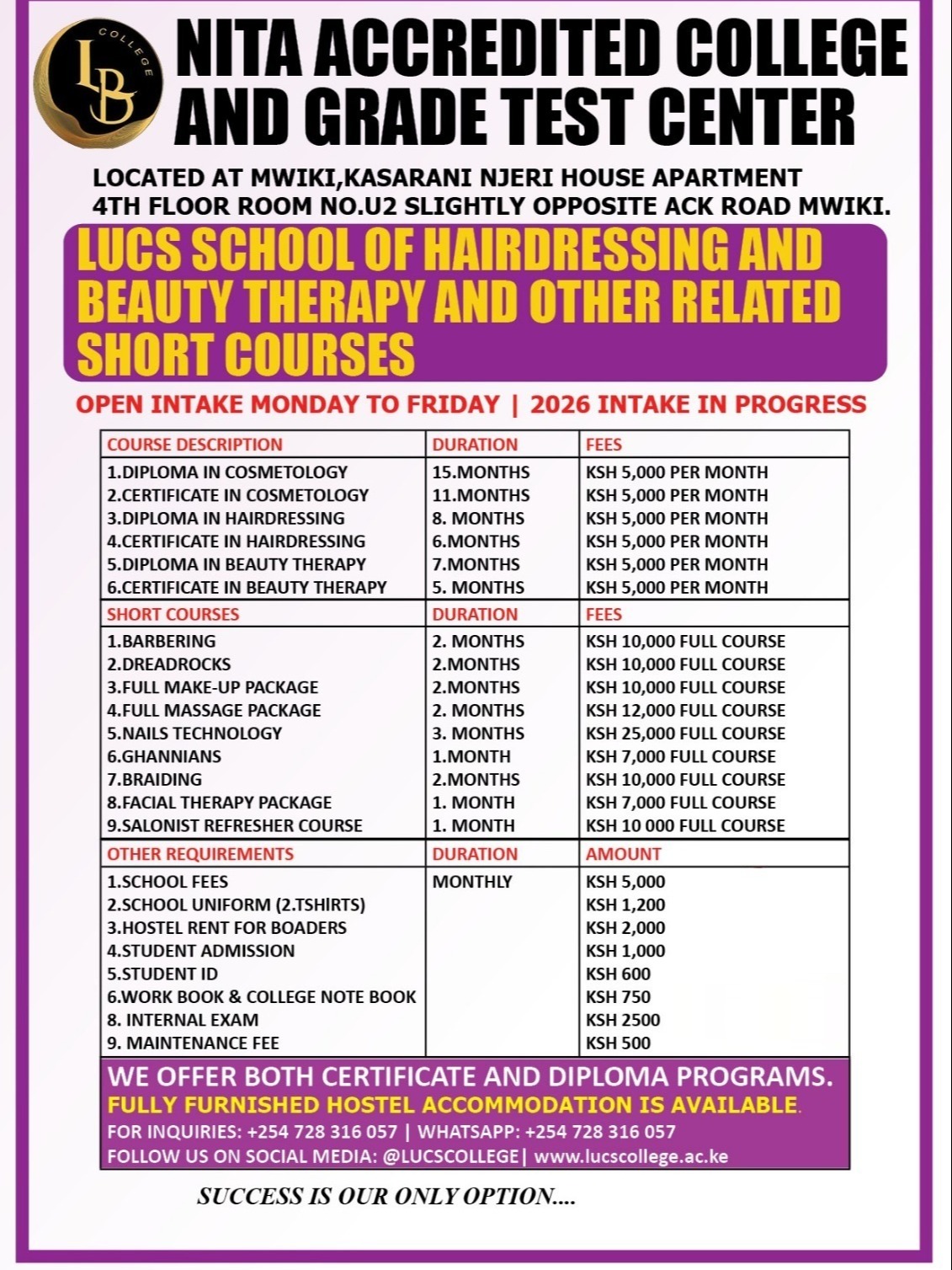 Luc's College Of Hairdressing And Beauty Therapy